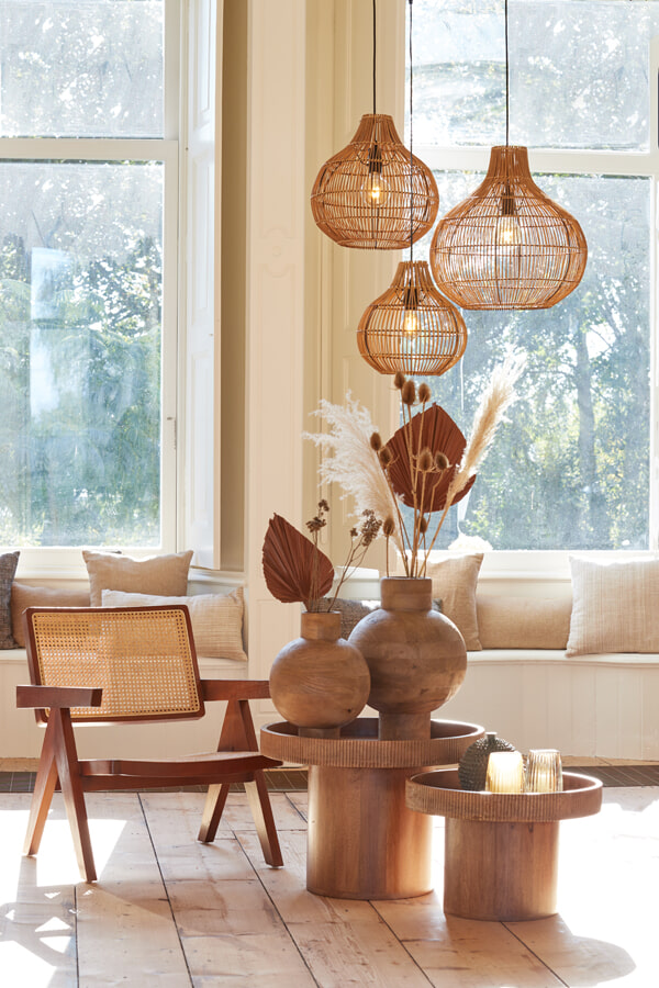 Light & Living Hanglamp 'Pacino' Ø50cm, kleur Naturel
