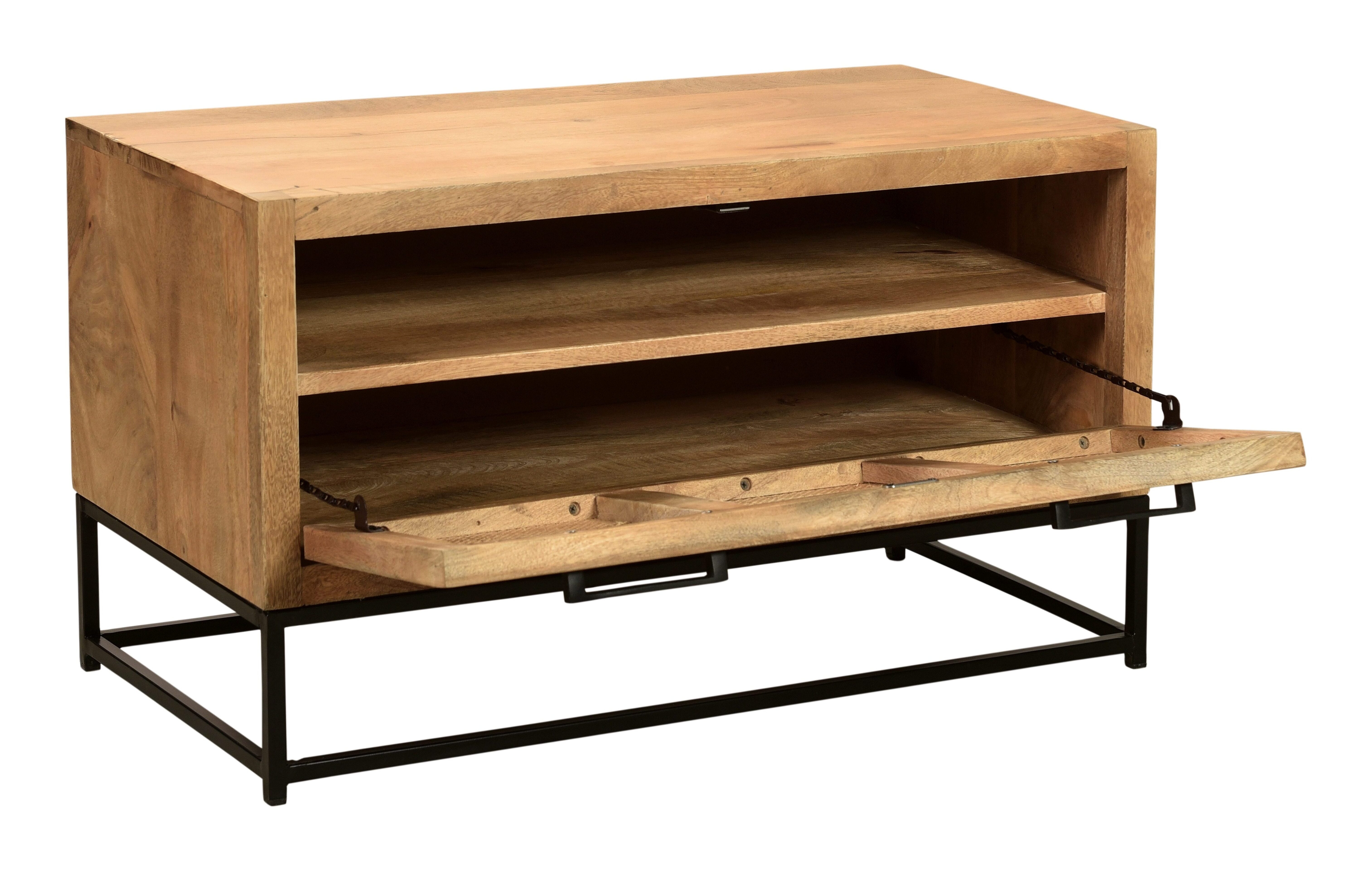 Artistiq Schoenenkast 'Denice' Mangohout en rotan, 48 x 85cm