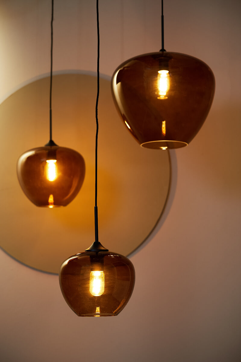 Light & Living Hanglamp 'Mayson' Ø18cm, kleur Bruin