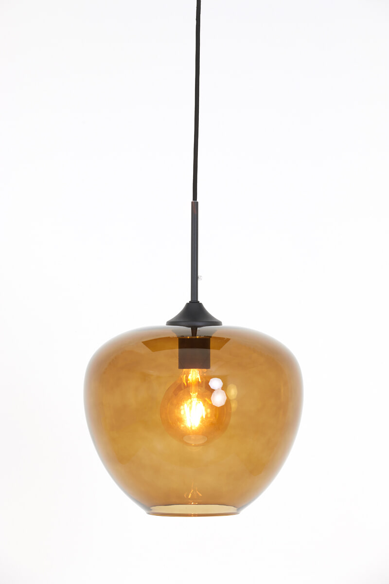 Light & Living Hanglamp 'Mayson' Ø30cm, kleur Bruin