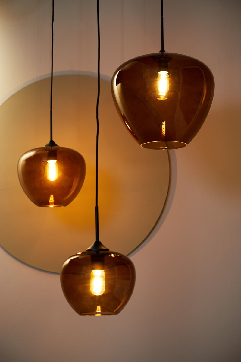 Light & Living Hanglamp 'Mayson' Ø40cm, kleur Bruin