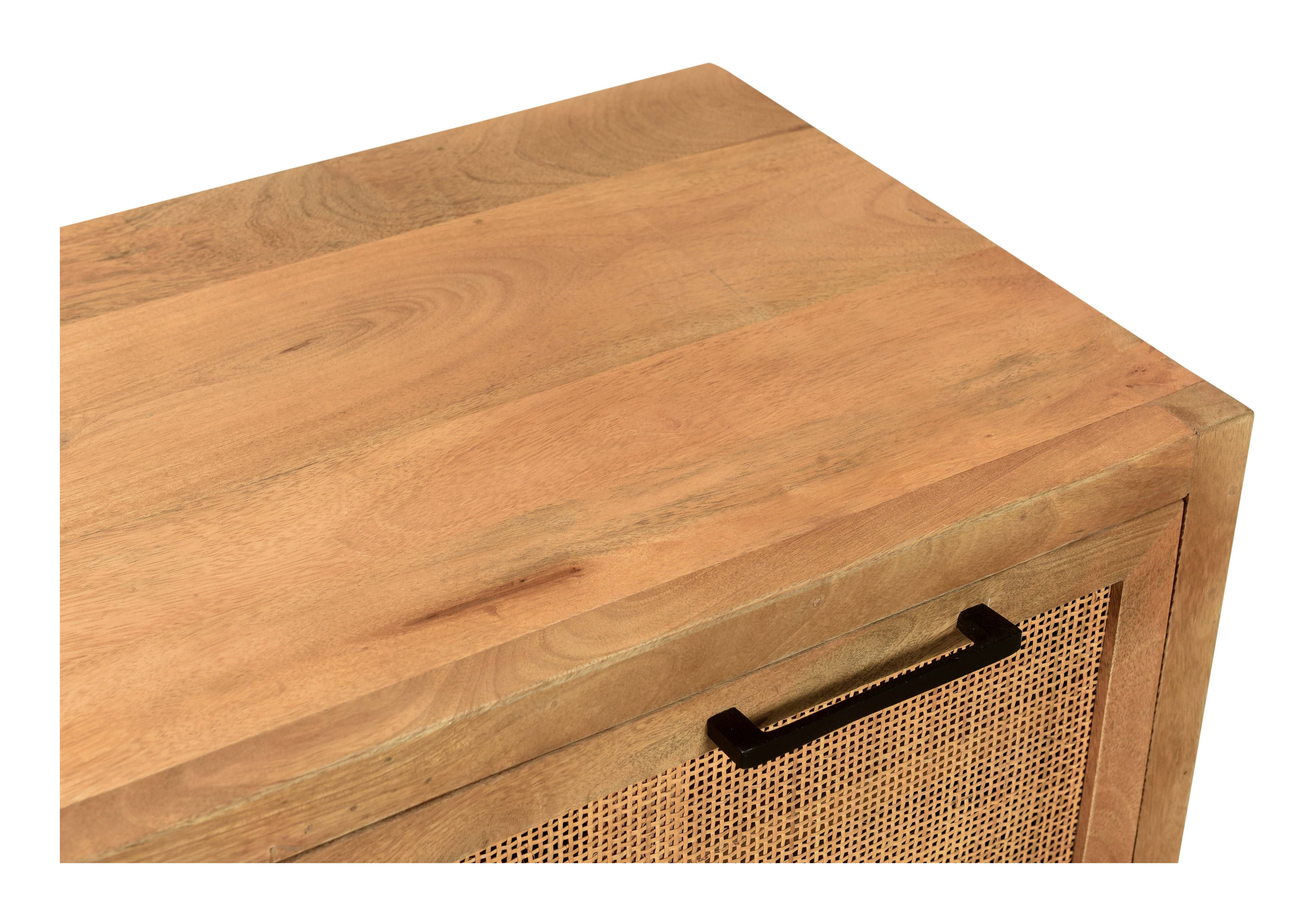 Artistiq Schoenenkast 'Denice' Mangohout en rotan, 48 x 85cm