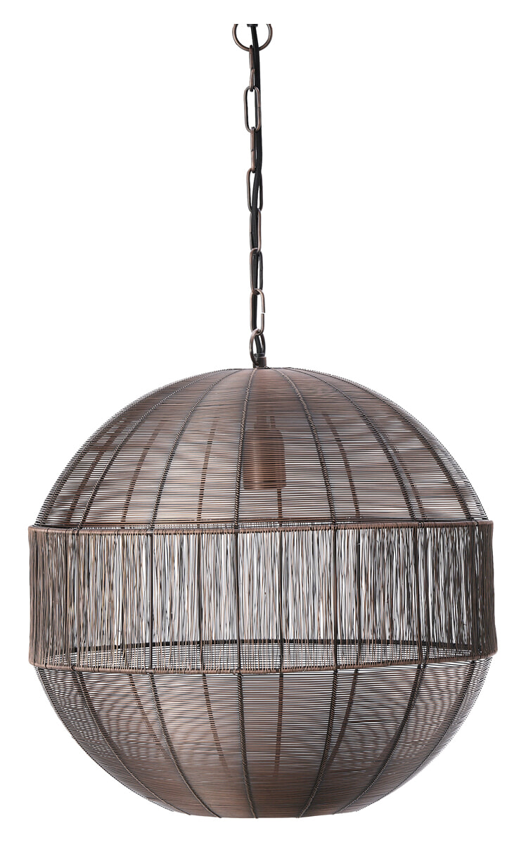Light & Living Hanglamp 'Pilka' 35cm, kleur Antiek Koper