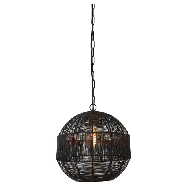 Light & Living Hanglamp 'Pilka' kleur Mat Zwart
