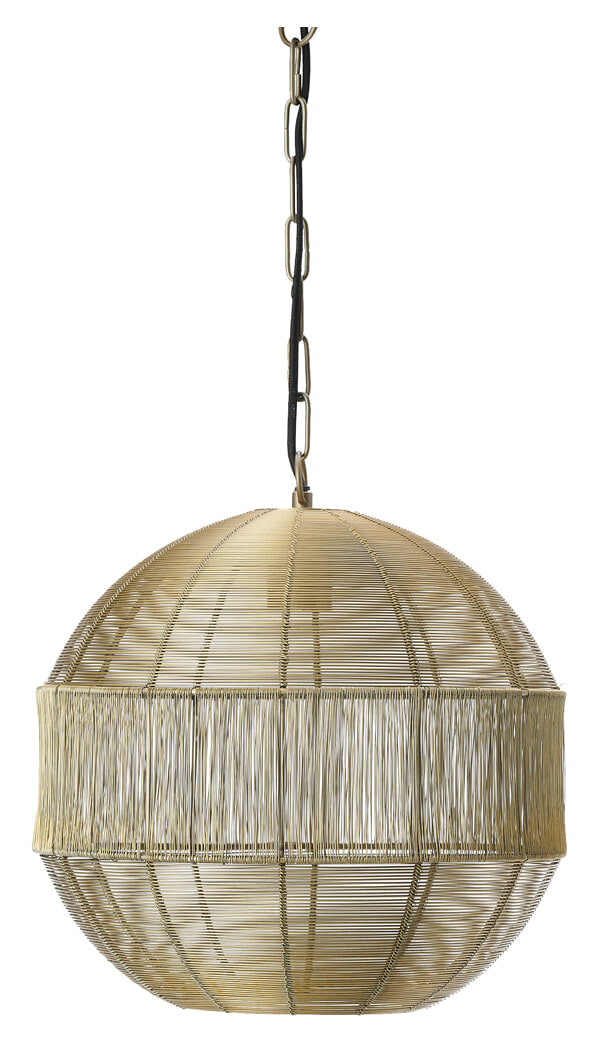 Light & Living Hanglamp 'Pilka' 35cm, kleur Lichtgoud