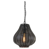 Light & Living Hanglamp 'Micha' 27cm, kleur Mat Zwart