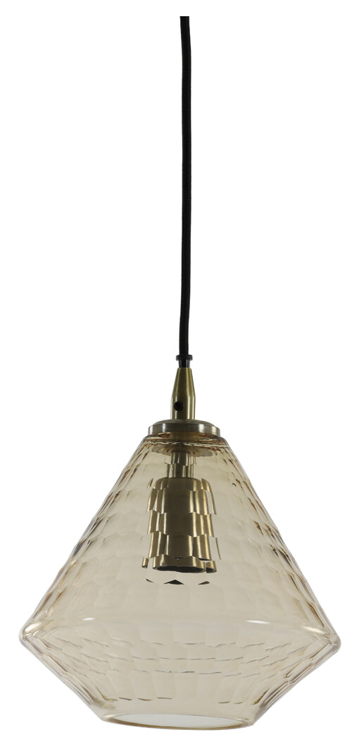 Light & Living Hanglamp 'Delilu' 20cm, kleur Amber Light & Living Hanglamp 'Delilu' 20cm, kleur Amber