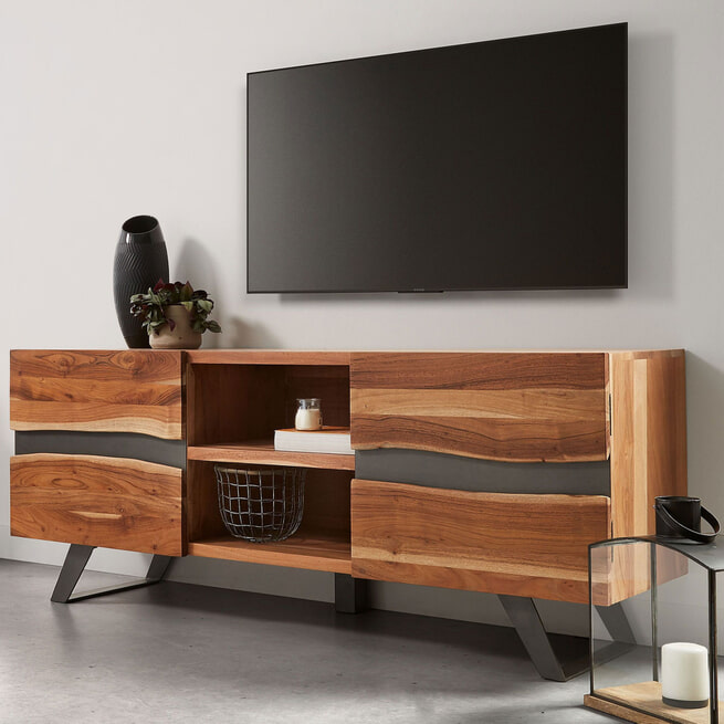 Home TV-meubel Acaciahout, 160cm - LaForma - CC0471M43 • Sohome