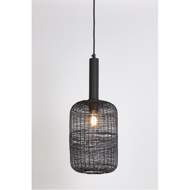 Light & Living Hanglamp 'Lekang' kleur Mat Zwart