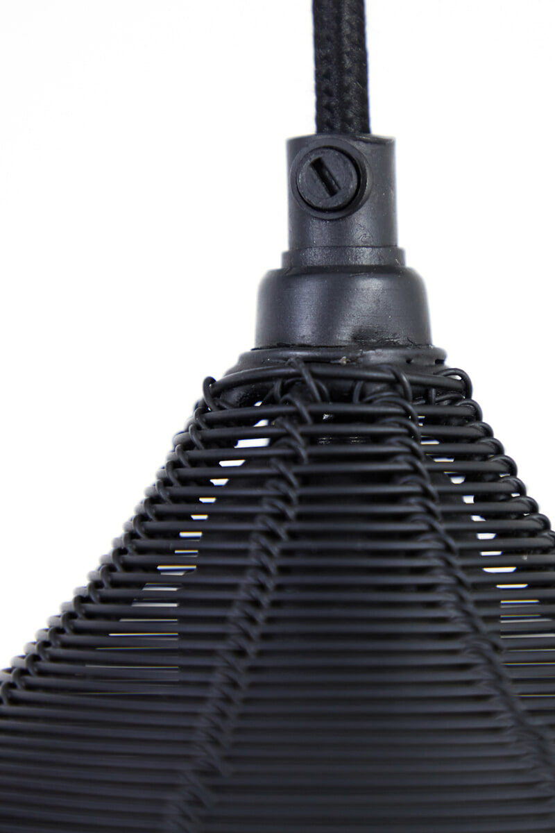 Light & Living Hanglamp 'Alvaro' 5-Lamps, kleur Mat Zwart