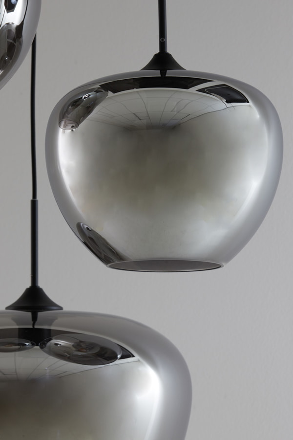 Light & Living Hanglamp 'Mayson' 3-Lamps, kleur Smoke