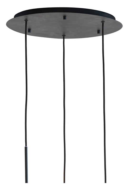 Light & Living Hanglamp 'Mayson' 3-Lamps, kleur Smoke