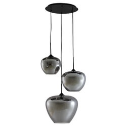 Light & Living Hanglamp 'Mayson' 3-Lamps, kleur Smoke