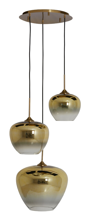 Light & Living Hanglamp Mayson 3-lamps - Goud