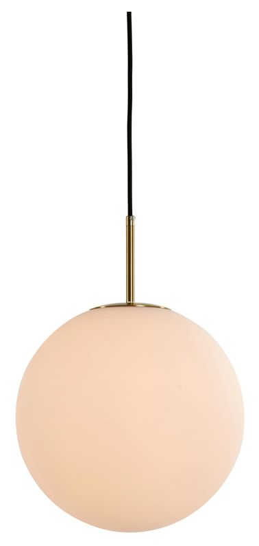 Light & Living Hanglamp 'Medina' 30cm, kleur Antiek Brons/Mat Wit