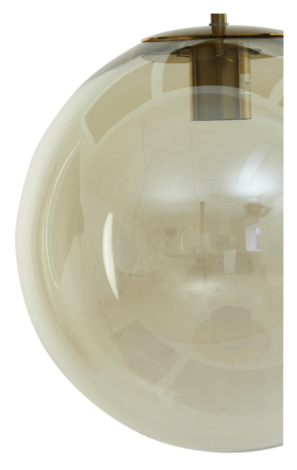 Light & Living Hanglamp 'Medina' 30cm, kleur Amber