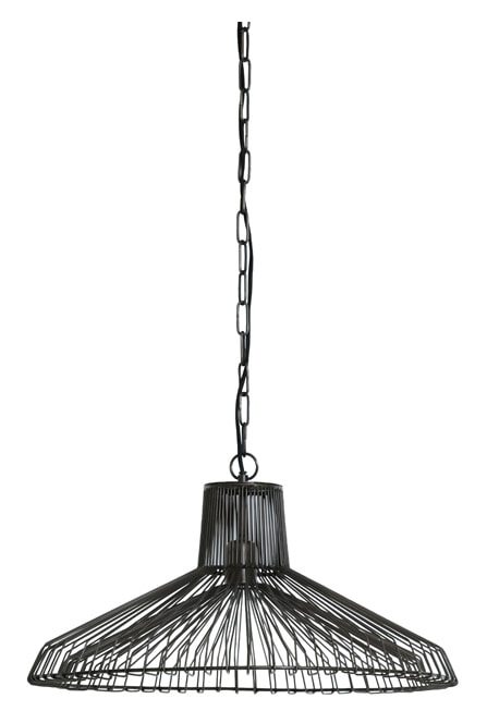 Light & Living Hanglamp Kasper Ø55cm - Mat Zwart