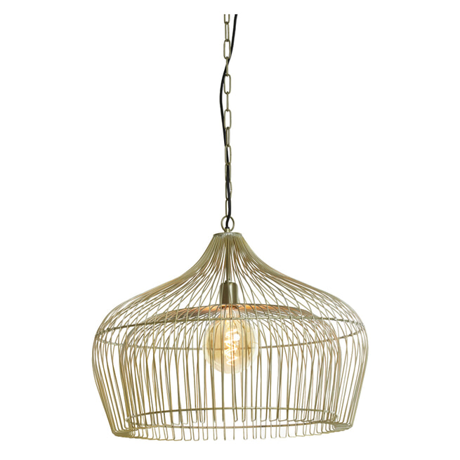 Light & Living Hanglamp 'Kristel' Ø58cm, kleur Licht Goud