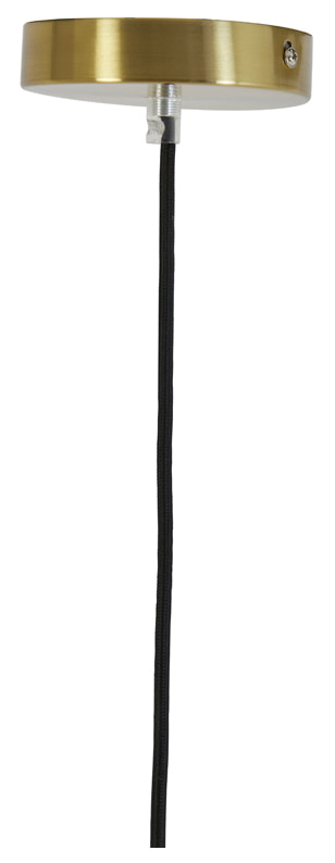 Light & Living Hanglamp 'Misty' 30cm, kleur Amber/Goud