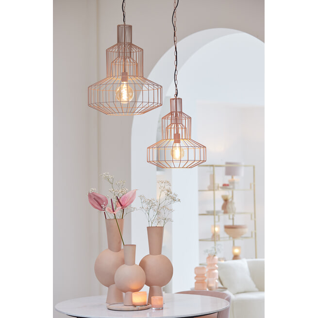 Light & Living Hanglamp 'Fynn' 50cm, kleur Lichtbruin