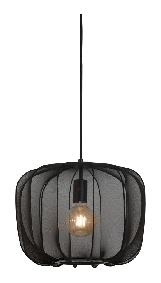Light & Living Hanglamp Plumeria - Zwart