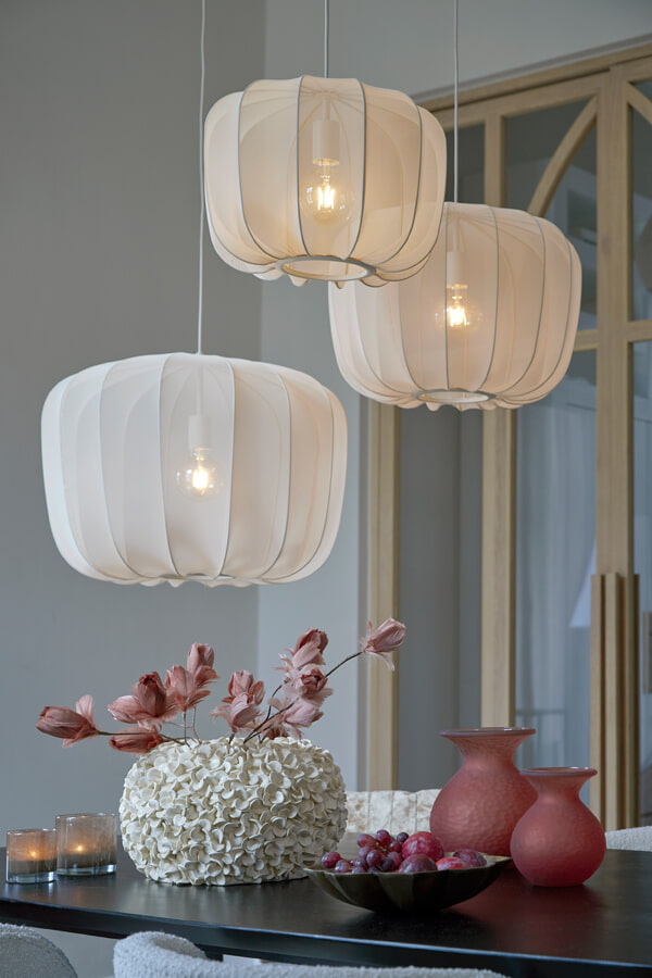 Light & Living Hanglamp 'Plumeria' 40cm, kleur Zand