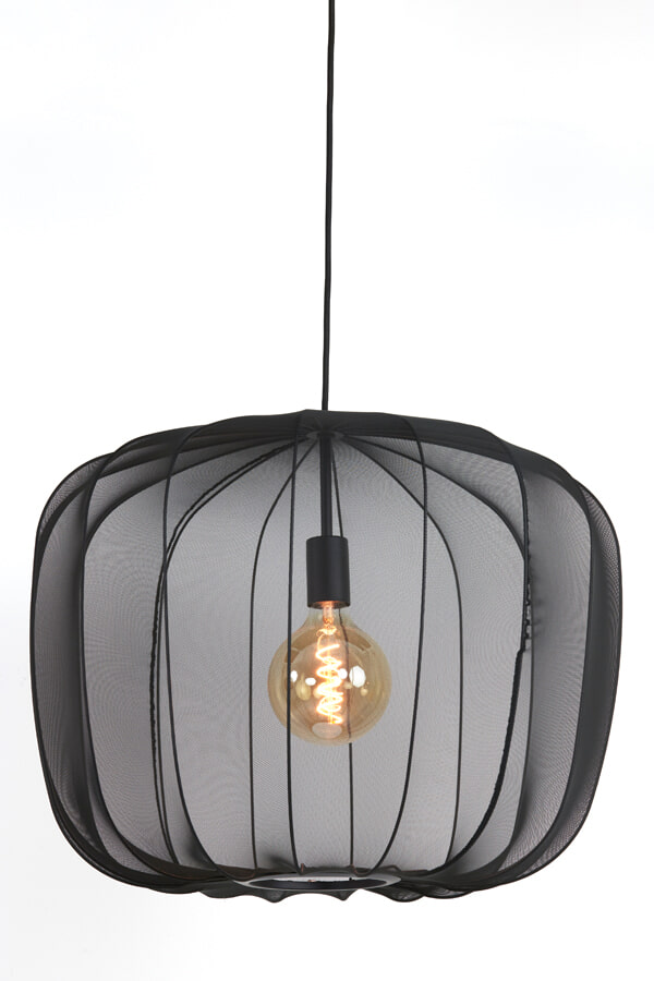 Light & Living Hanglamp 'Plumeria' 60cm, kleur Zwart
