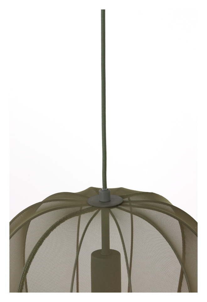 Light & Living Hanglamp 'Plumeria' 34cm, kleur Donkergroen