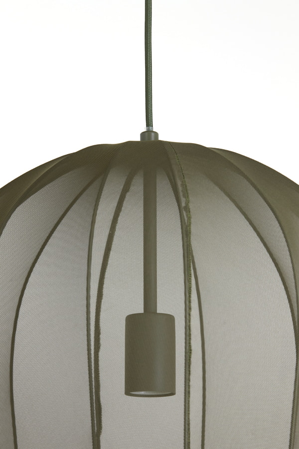 Light & Living Hanglamp 'Plumeria' 42cm, kleur Donkergroen