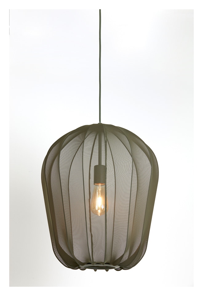 Light & Living Hanglamp 'Plumeria' 42cm, kleur Donkergroen