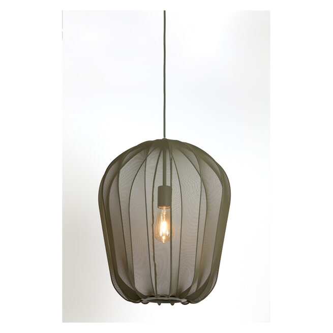 Light & Living Hanglamp 'Plumeria' kleur Donkergroen
