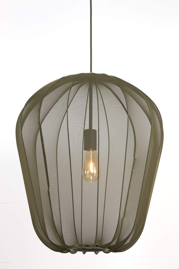 Light & Living Hanglamp 'Plumeria' 50cm, kleur Donkergroen