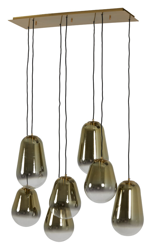 Light & Living Hanglamp 'Maeve' 7-Lamps, kleur Goud