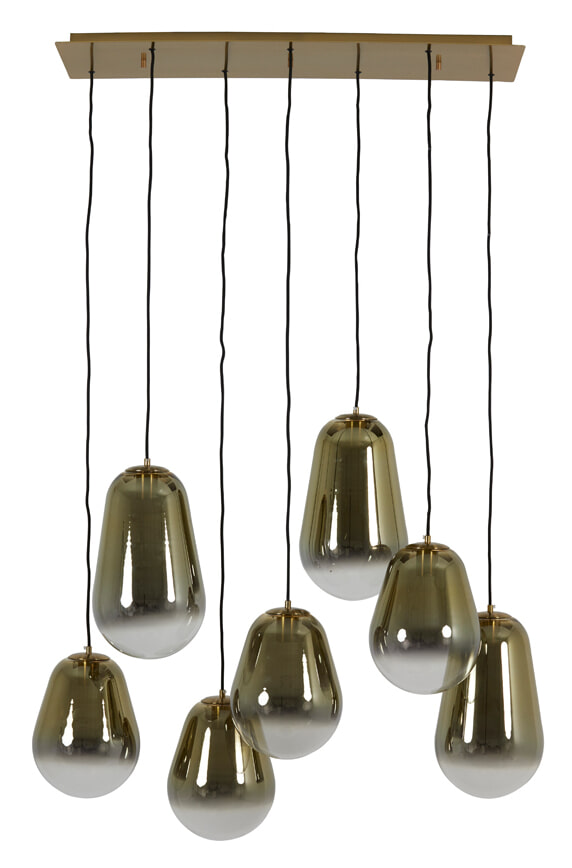 Light & Living Hanglamp 'Maeve' 7-Lamps, kleur Goud
