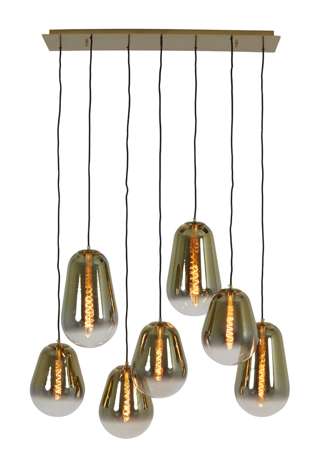 Light & Living Hanglamp Maeve 7-Lamps - Goud