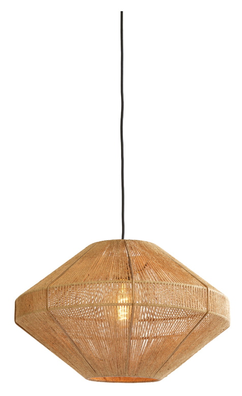 Light & Living Hanglamp 'Mallow' Jute, 50cm, kleur Naturel