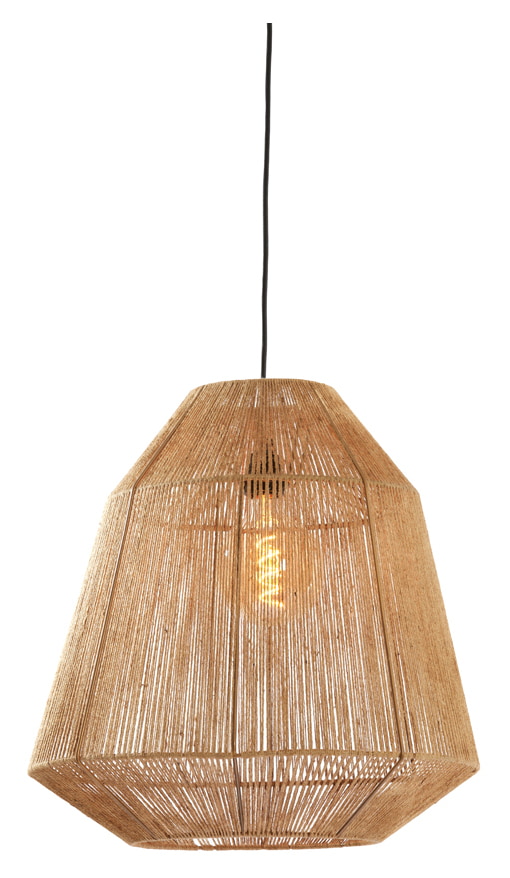 Light & Living Hanglamp 'Malva' Jute, 50cm, kleur Naturel