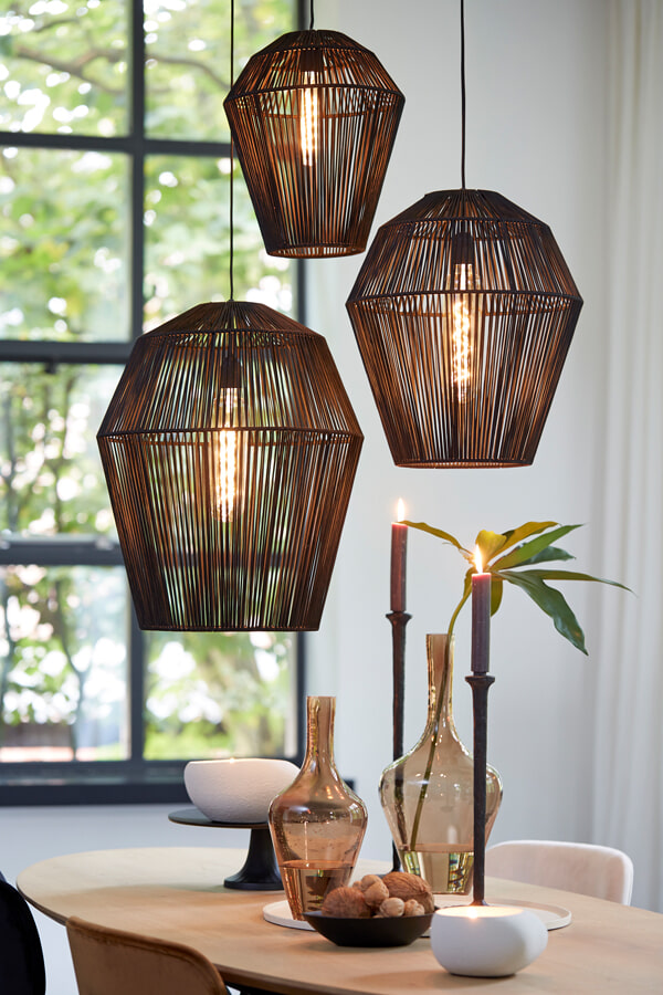 Light & Living Hanglamp 'Deya' Ø30cm, kleur Mat Zwart
