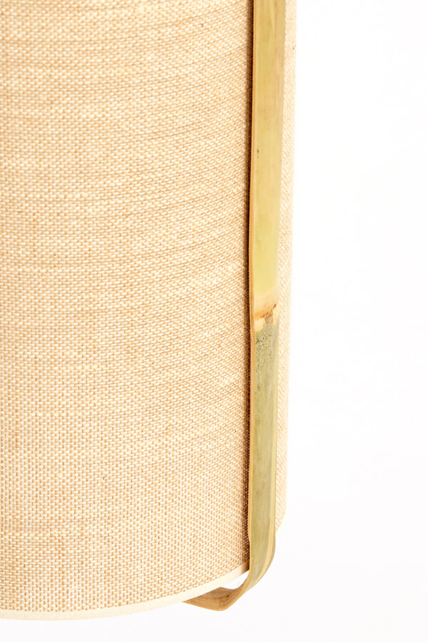 Light & Living Hanglamp 'Sendai' Jute en Bamboe, 32cm, kleur Naturel