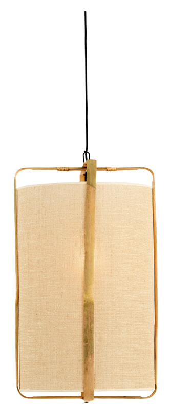 Light & Living Hanglamp Sendai Jute en Bamboe - Naturel