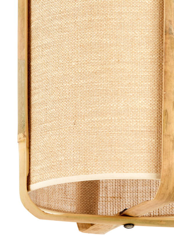 Light & Living Hanglamp 'Sendai' Jute en Bamboe, 42cm, kleur Naturel