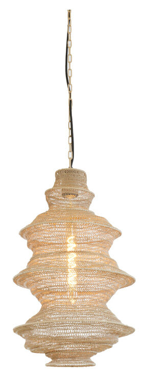 Light & Living Hanglamp Nakisha 55cm - Zand