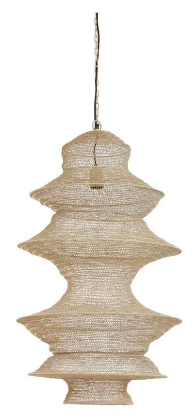Light & Living Hanglamp 'Nakisha' 82cm, kleur Zand