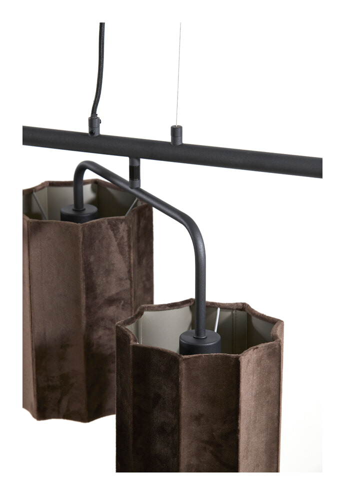 Light & Living Hanglamp 'Edisa' 6-Lamps, kleur Donkerbruin