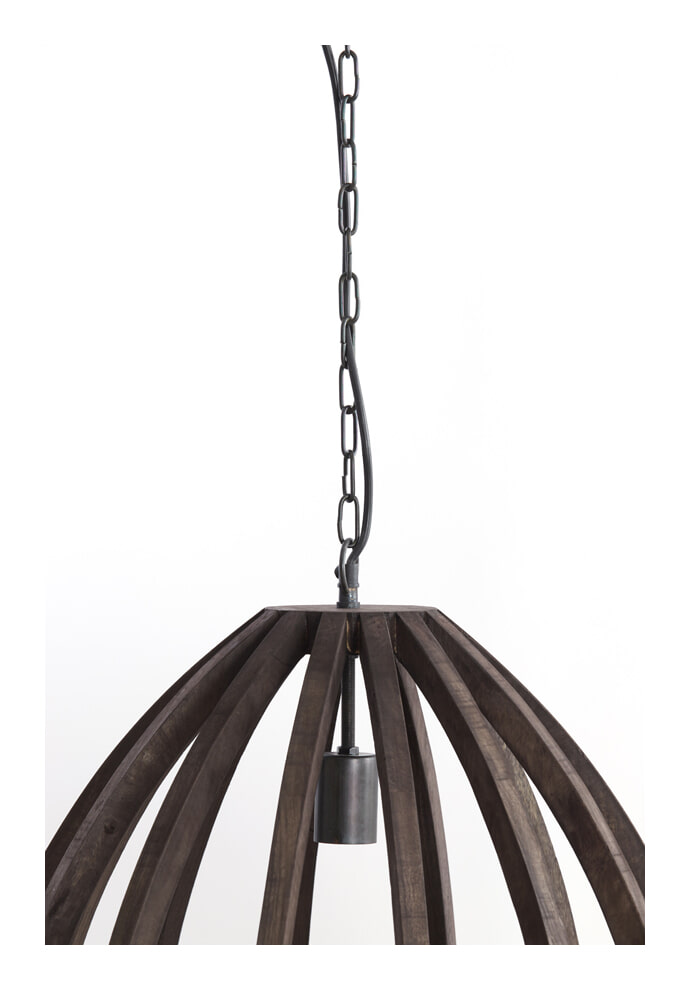 Light & Living Hanglamp 'Barsia' Mangohout, 50cm, kleur Donkerbruin
