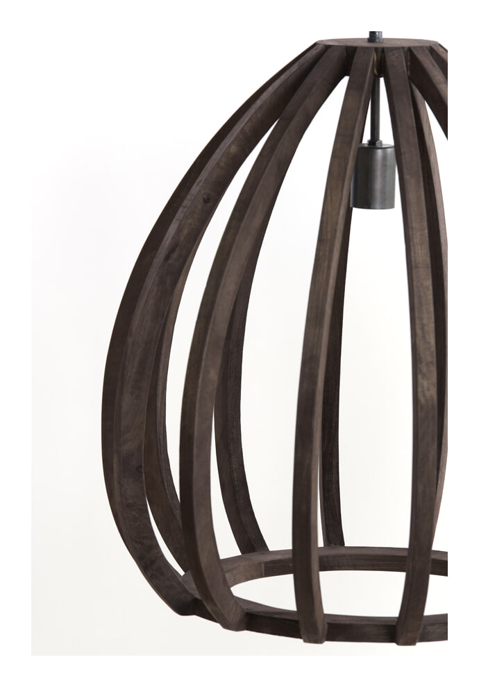 Light & Living Hanglamp 'Barsia' Mangohout, 50cm, kleur Donkerbruin