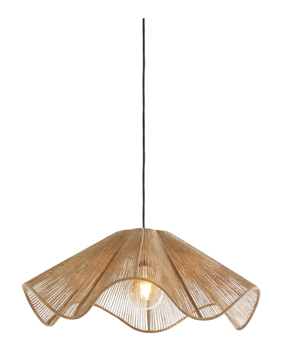 Light & Living Hanglamp 'Fodara' Jute, 60cm, kleur Naturel