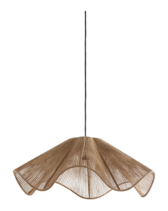 Light & Living Hanglamp Fodara Jute, 60cm - Naturel