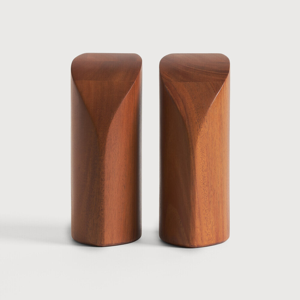 Ethnicraft Boekenstandaard 'PI' Mahoniehout, Set van 2 stuks, kleur Bruin