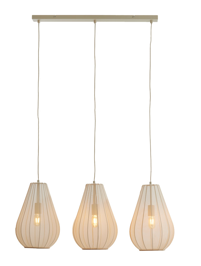 Light & Living Hanglamp Itela 3-Lamps - Zand